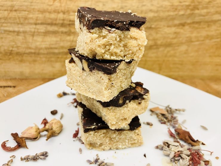 Erdnussbutter Schoko Bars