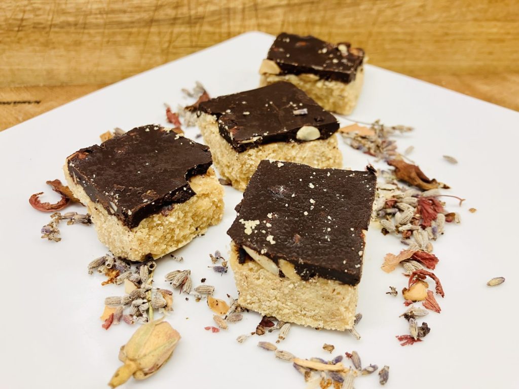 Erdnussbutter Schoko Bars