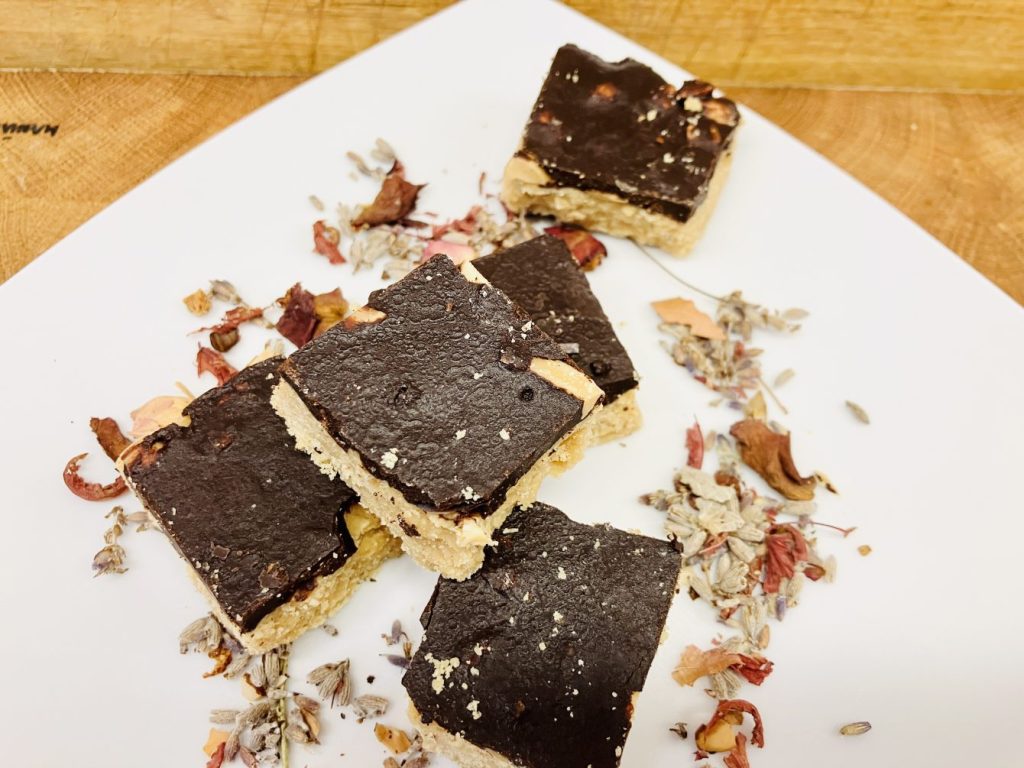 Erdnussbutter Schoko Bars