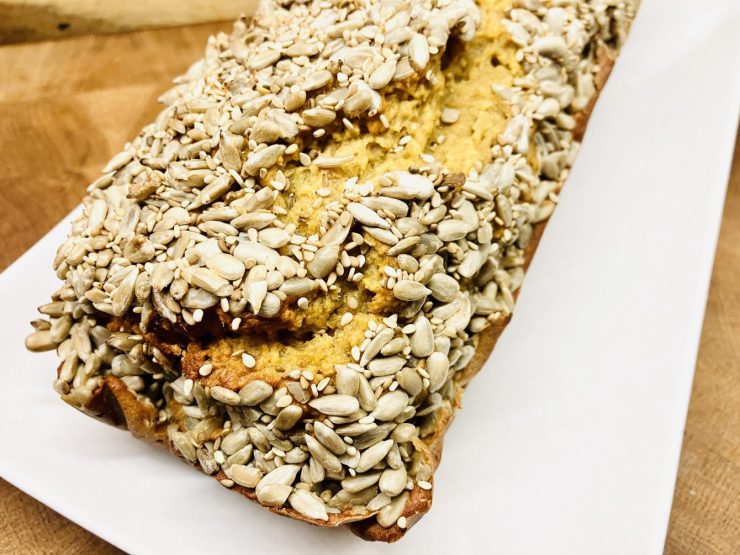 Kichererbsen Bier Brot mit Aqua Faba