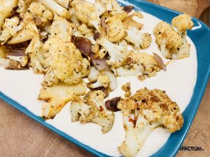 Gerösteter Blumenkohl mit Tofu Ricotta