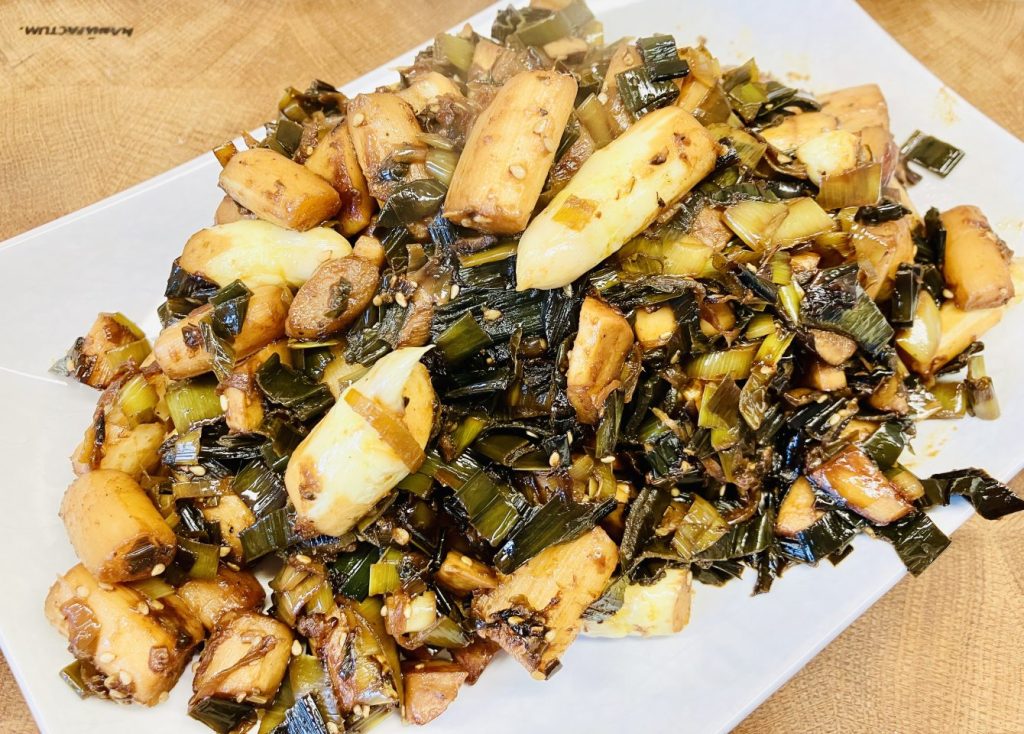 Gebratener Spargel mit Negimiso Würzpaste aus Lauch und Miso