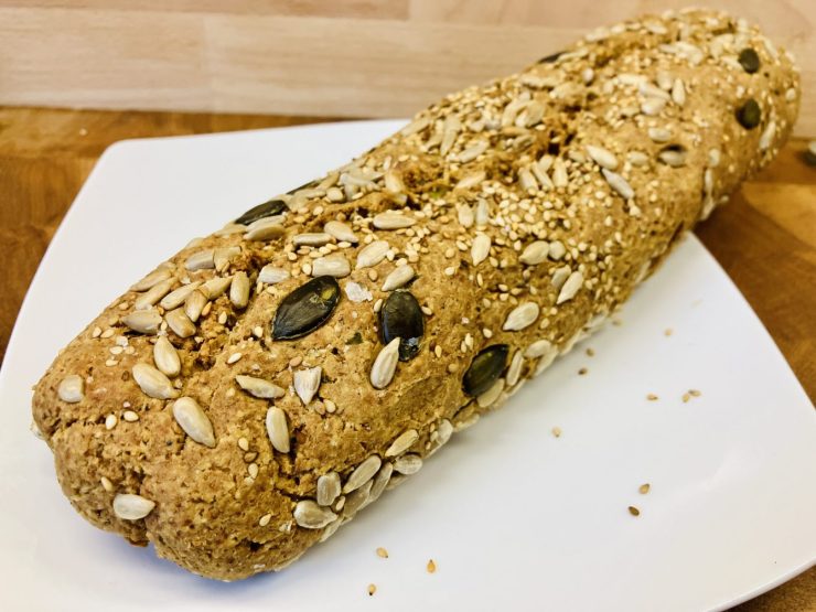 Soja Baguette mit Tofu und Aqua Faba