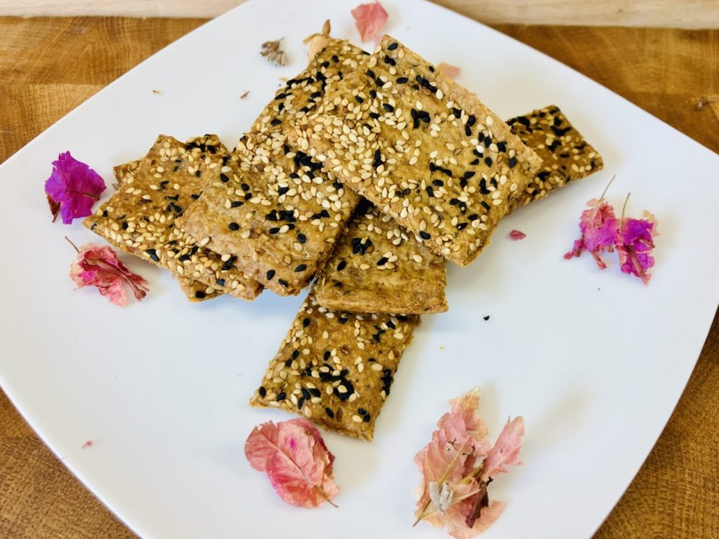 Kichererbsen Tahini Cracker