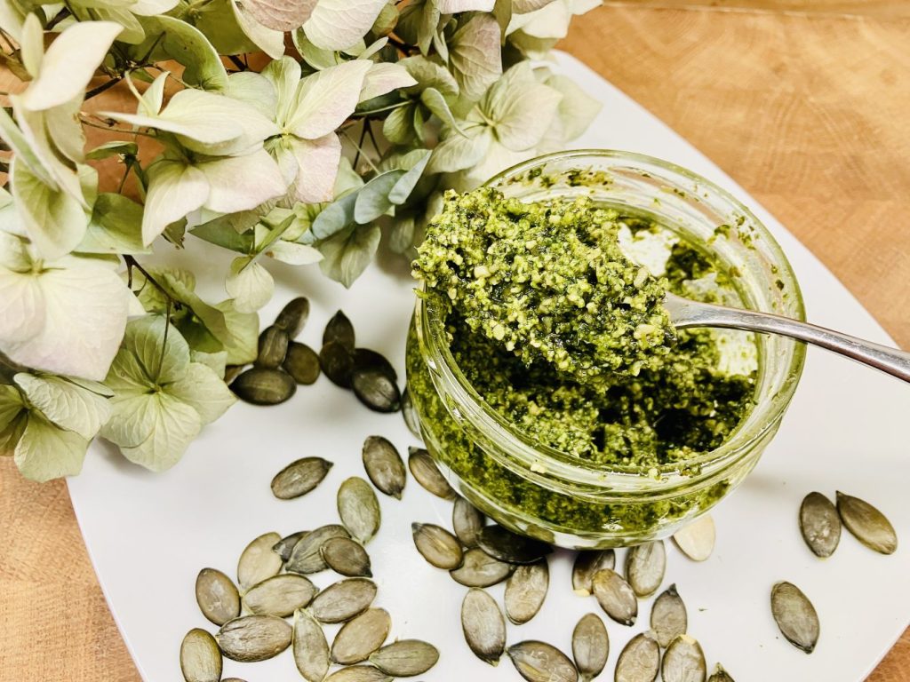Kürbiskern Pesto - Pepita Pesto - Pumpkin Seed Pesto