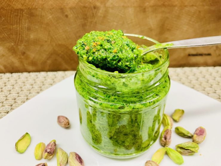 Bärlauch Pesto mit Pistazien