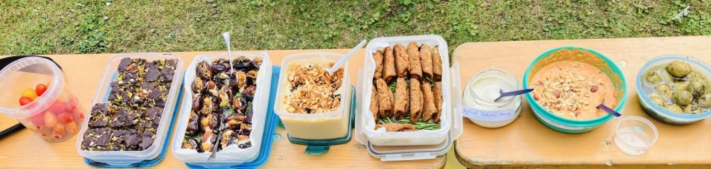 Picknick im Rosengarten zur Klassiknacht