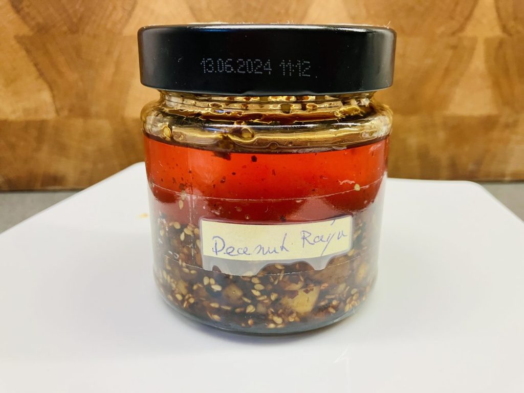 Erdnuss Rayu / Peanut Rayu - würziges Erdnuss Chiliöl