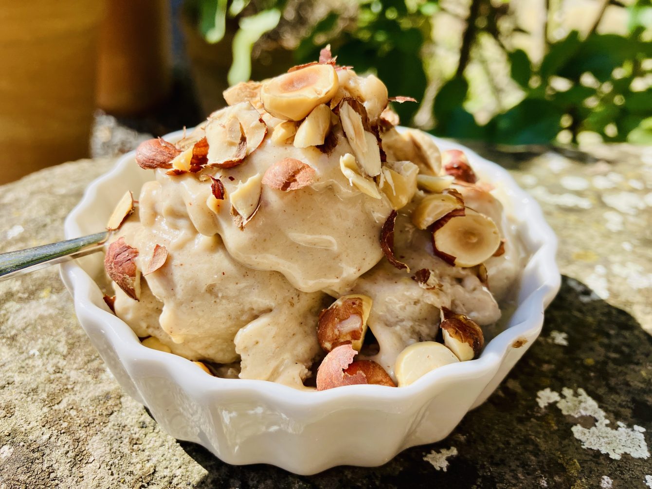 Gesunde Maronen-Haselnuss-Eis: vegane Nice Cream – purer Genuss