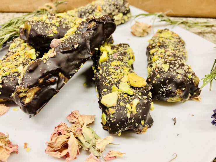 No-Bake Pistazien Karamell Riegel im Dubai Style 🌟 🇬🇧 No-Bake Pistachio Caramel Bars Dubai Style