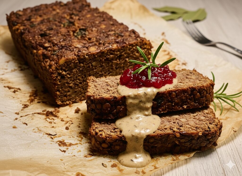 Kastanien-Linsen-Terrine mit Herbstgemüse und frischen Kräutern