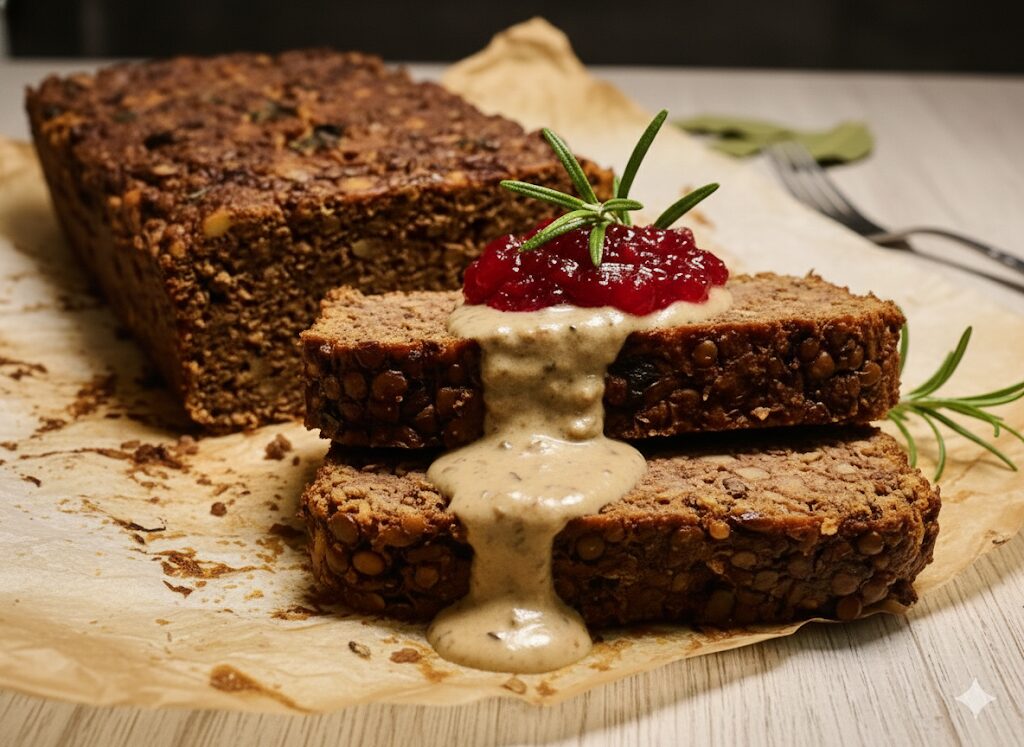 Linsen-Kastanien-Terrine mit Herbstgemüse & frischen Kräutern 🍂🌰 --- 🇬🇧 Lentil & Chestnut Terrine with Autumn Vegetables and Fresh Herbs