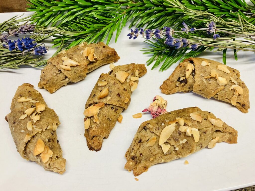 Gesunde Mandel-Marzipan-Croissant-Plätzchen
