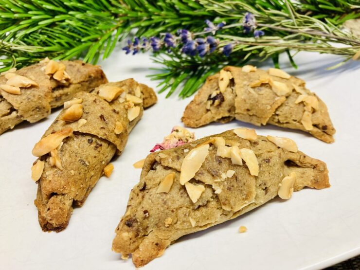 Gesunde Mandel-Marzipan-Croissant-Plätzchen