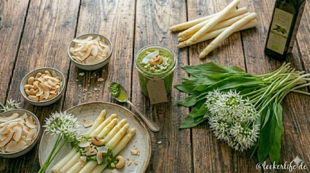 Cremiges Bärlauch-Pesto mit Cashews & Kokos
