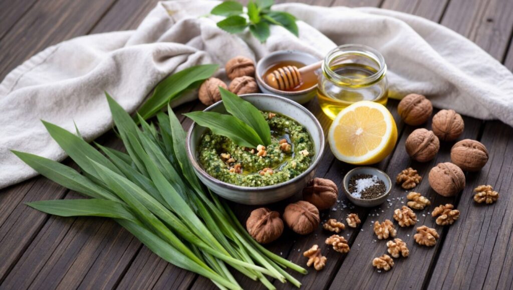 Bärlauch-Pesto mit Honig und Walnüssen