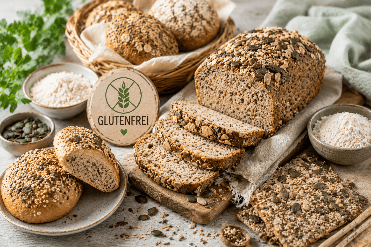 Glutenfreies Brot backen