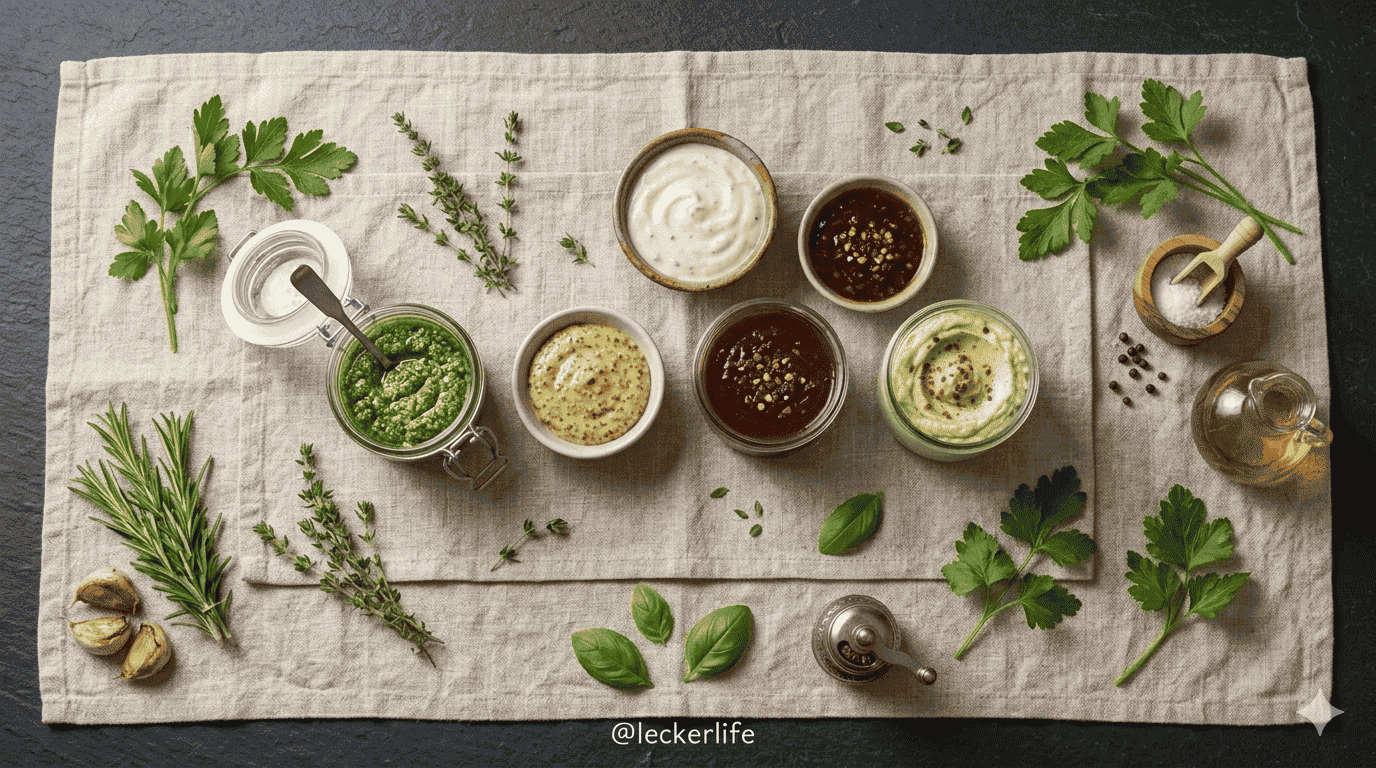 Gesunde Dressings und Saucen selbst gemacht