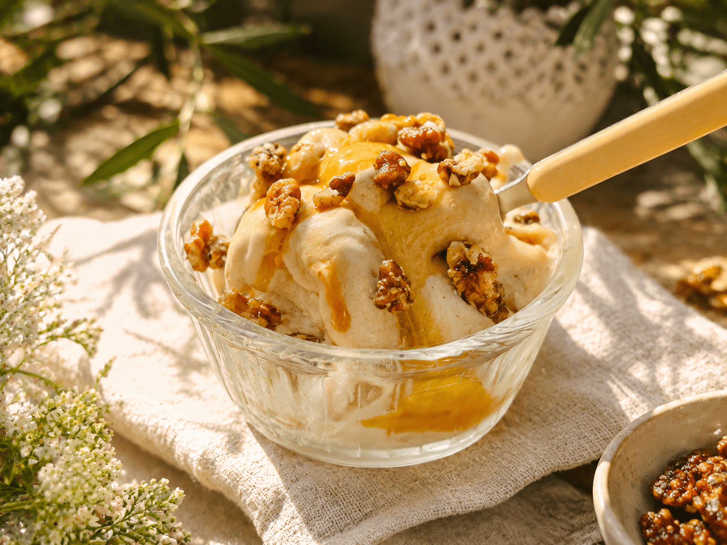 Salted Caramel Nice Cream – Das cremigste Bananeneis mit natürlichem Salz-Karamell-Geschmack